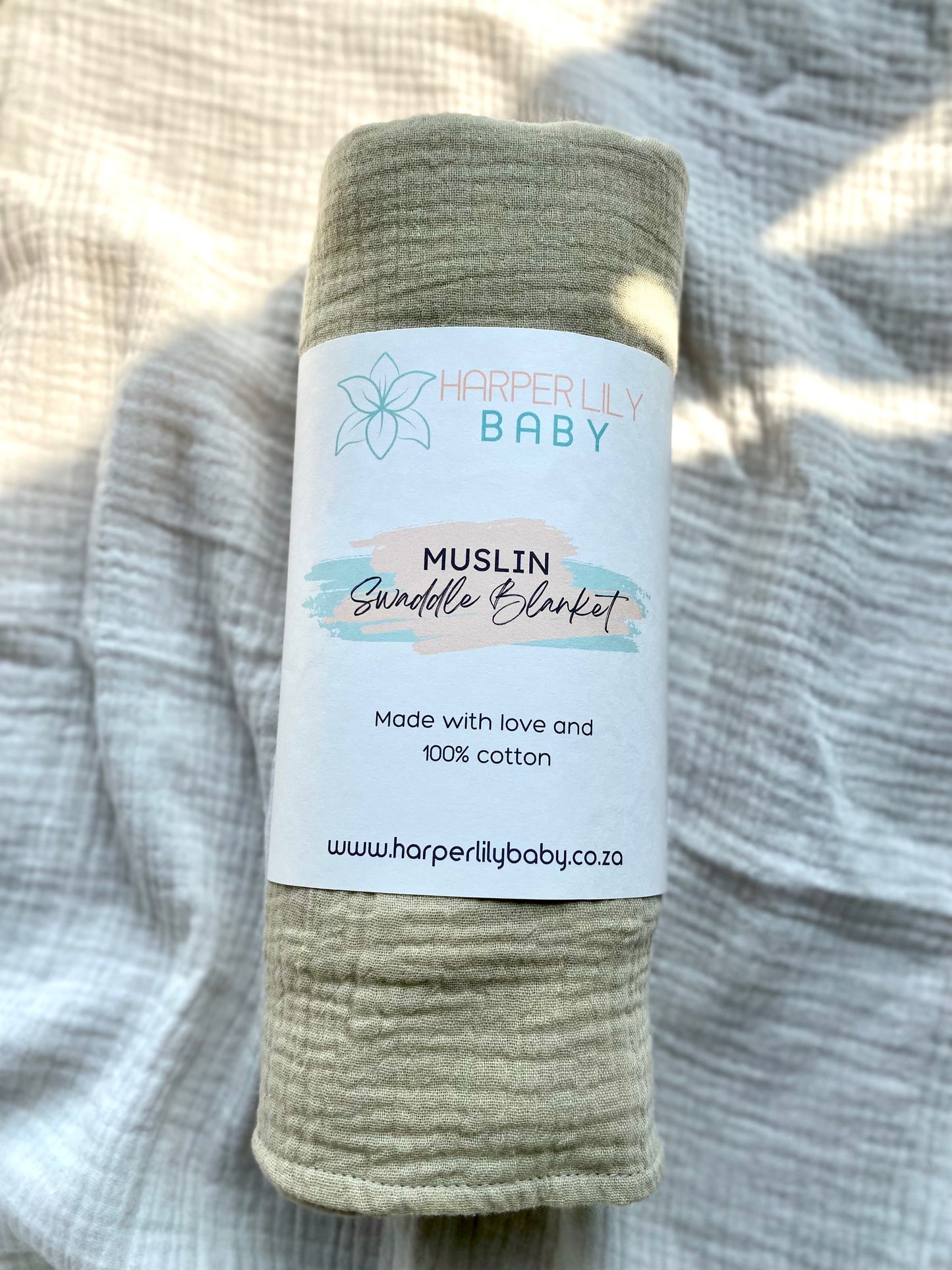 Muslin Swaddle - Stone