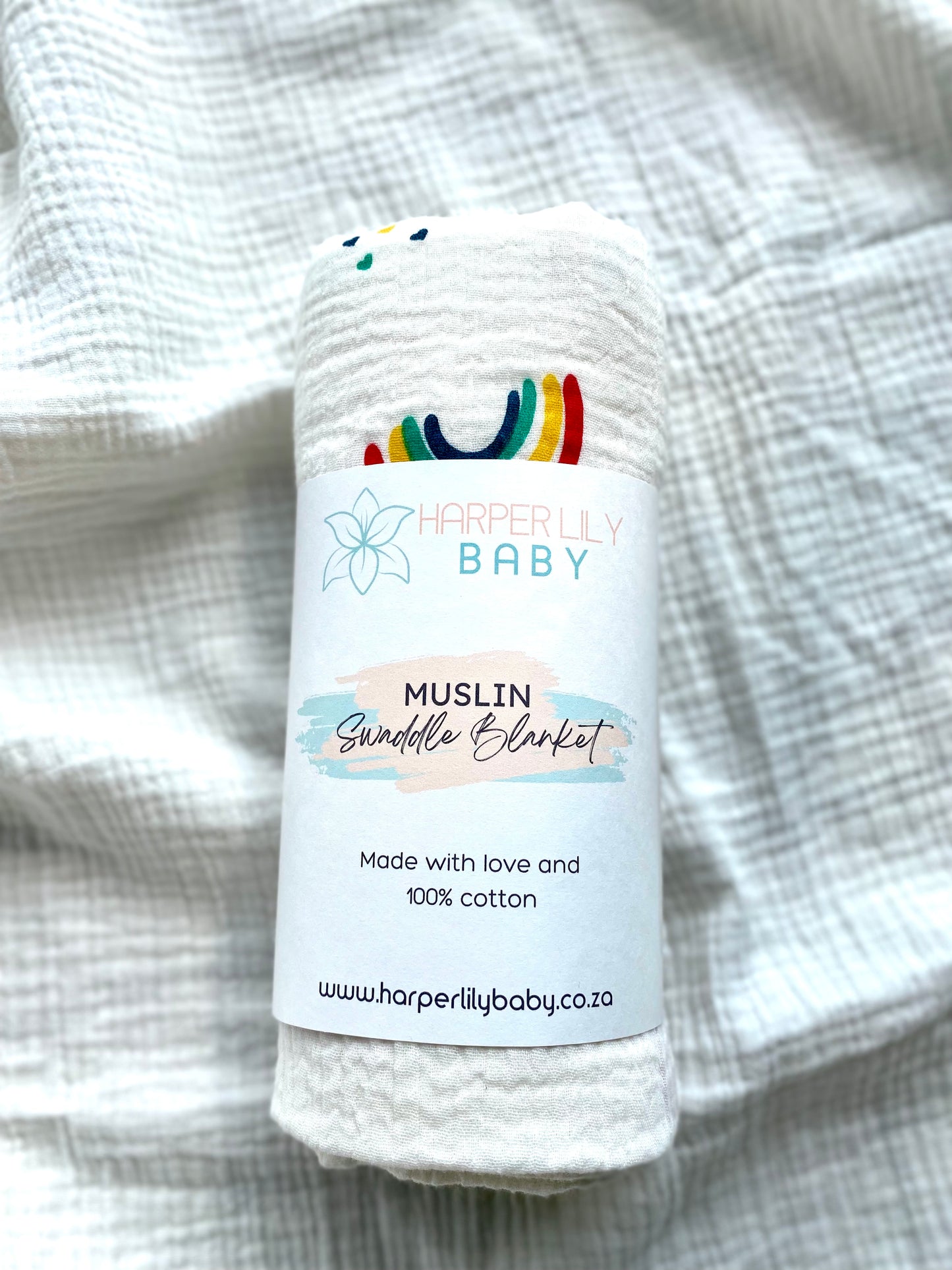 Muslin Swaddle - Rainbows