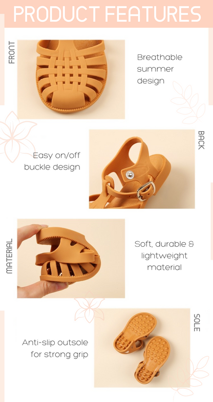 Summer Jelly Sandals - Tan