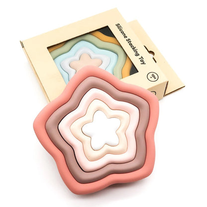 Silicone stacking toy