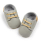 Vegan Leather Lace-ups - Grey