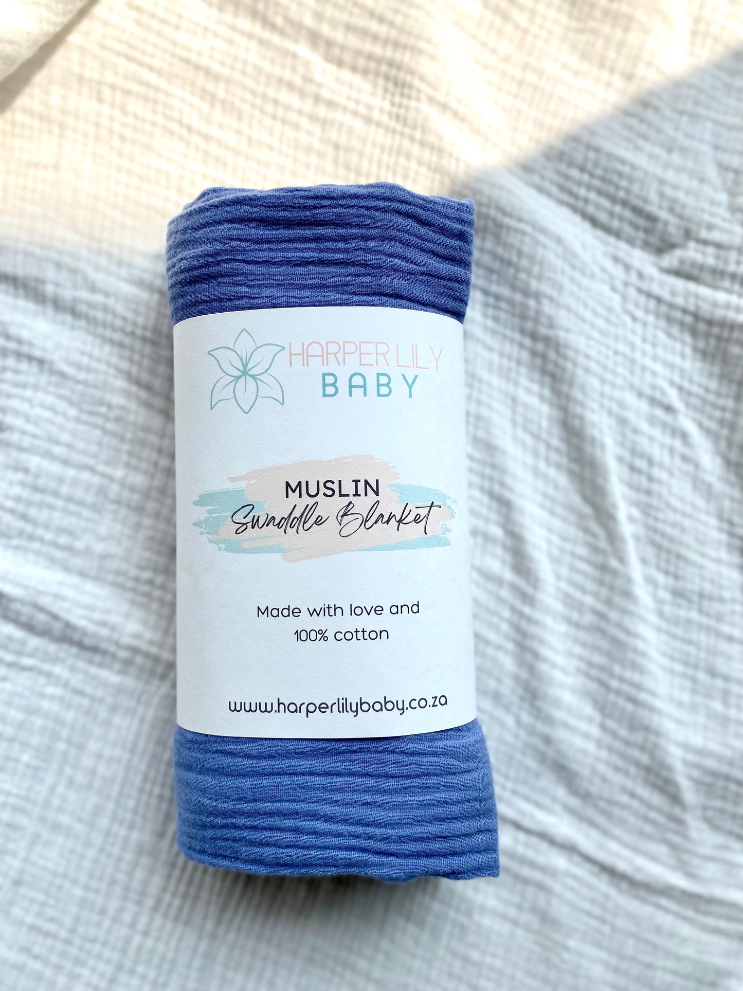 Muslin Swaddle - Blue