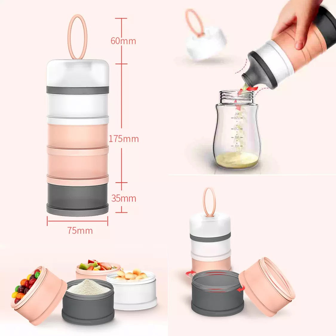 Airtight formula and food dispenser