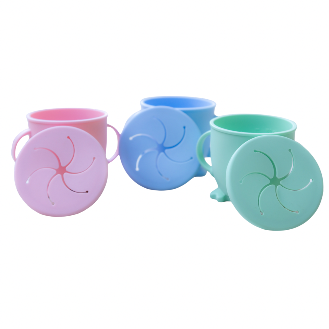 Silicone snack pots