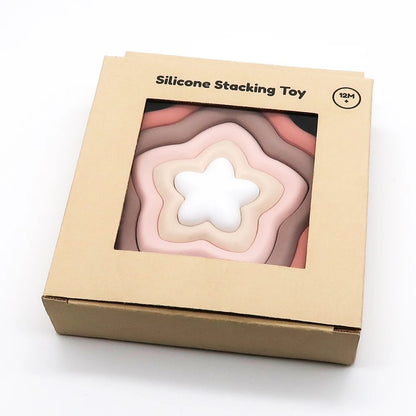 Silicone stacking toy